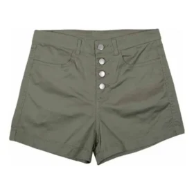 Pantaloncini sportivi a vita alta Taglie asiatiche “Olive Green”