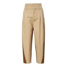 Pantaloni a vita alta con blocchi di colore Taglie asiatiche “Khaki”