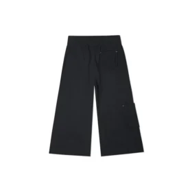 Pantaloni cargo dritti casual in maglia/Pantaloni Neri