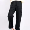 Pantaloni cargo in tessuto Taglie asiatiche “Nero”