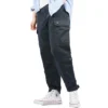 Pantaloni cargo in tessuto taglie asiatiche “Nero”