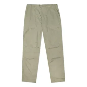 Pantaloni casual da uomo Converse a gamba dritta in tessuto tinta unita, grigio chiaro e verde