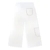 Pantaloni casual dritti cargo in maglia Taglie asiatiche “Bianco”