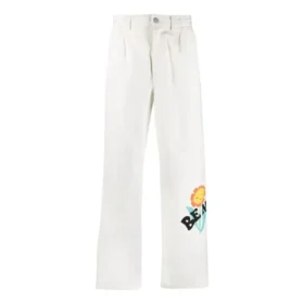Pantaloni chino a doppia piega Much Love Taglie asiatiche “Egret”