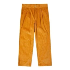 Pantaloni chino in velluto a coste a doppia piega Taglie asiatiche “Arancione”