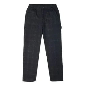 Pantaloni da carpentiere in lana a quadri Taglie asiatiche “Black”