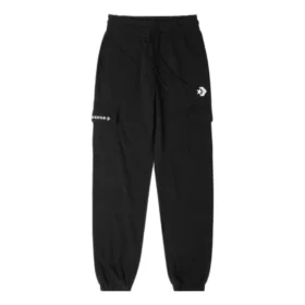 Pantaloni da jogging cargo in maglia con logo, taglie asiatiche “Black”
