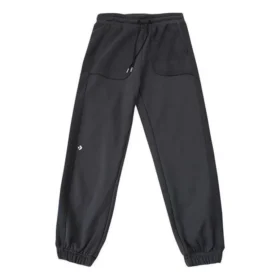 Pantaloni della tuta in pile larghi Taglie asiatiche “Black”