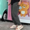 Pantaloni della tuta larghi con toppa delle Chuck Taylor Pannello “Grey”