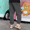 Pantaloni della tuta larghi con toppa delle Chuck Taylor Pannello “Grey”