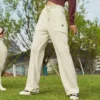 Pantaloni in maglia con logo Taglie asiatiche “Ivory”