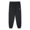 Pantaloni in pile con motivo a chevron e stella ricamata, vestibilità standard, taglie asiatiche “Nero”