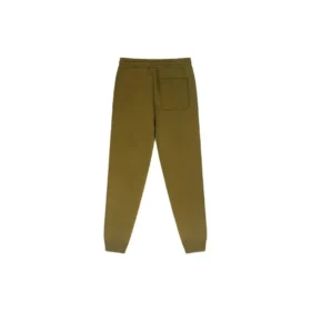 Pantaloni in pile con ricamo a stella e motivo a chevron, vestibilità standard, taglie asiatiche “Green”