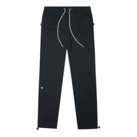 Pantaloni jogger casual slim fit a cono, modello per coppia, neri