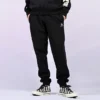 Pantaloni jogger con motivo a stella e chevron ricamati FT Taglie asiatiche “Nero”