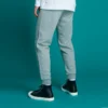 Pantaloni jogger con motivo a stella ricamato FT Taglie asiatiche “Grigio”
