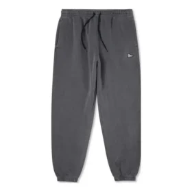 Pantaloni larghi con toppa sulla scarpa sinistra, tinti a pigmento, taglie asiatiche “Grigio”
