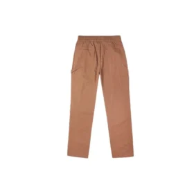 Pantaloni lunghi casual da uomo Converse con logo, tinta unita e elastico in vita – Marroni