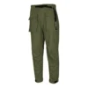 Pantaloni lunghi lavorati a maglia con tasche multiple da uomo verde scuro