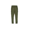 Pantaloni lunghi lavorati a maglia con tasche multiple da uomo verde scuro