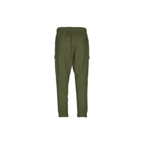 Pantaloni lunghi lavorati a maglia con tasche multiple da uomo verde scuro