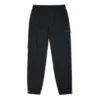 Pantaloni lunghi sportivi da jogging casual cargo intrecciati a tasche multiple Nero scuro
