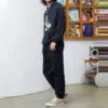Pantaloni sportivi da uomo Converse a vita alta in tinta unita / Pantaloni / Pantaloni da jogging Neri