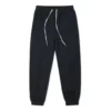 Pantaloni sportivi/pantaloni/joggers a tinta unita con lacci, nero scuro