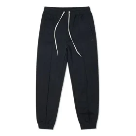 Pantaloni sportivi/pantaloni/joggers a tinta unita con lacci, nero scuro