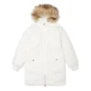 Parka lungo in piuma taglie asiatiche “Bianco”