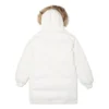 Parka lungo in piuma taglie asiatiche “Bianco”