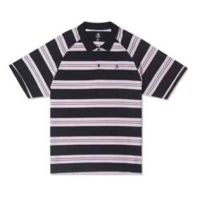 Polo a maniche corte a righe Marquis Taglie asiatiche “Nero”