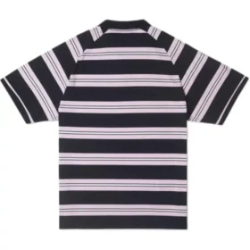 Polo a maniche corte a righe Marquis Taglie asiatiche “Nero”