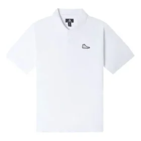 Polo con toppa per scarpe Taglie asiatiche “Bianco”