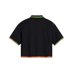 Polo corta Converse x Daily Paper Taglie asiatiche “Black”