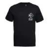Polo da uomo Converse con logo stampato, maniche corte, nero