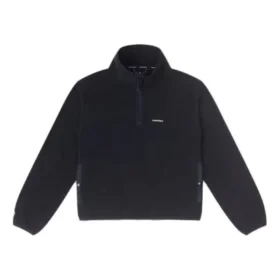Polo in pile polare con mezza zip Counter Climate Taglie asiatiche “Nero”