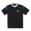 Polo retrò Taglie asiatiche “Nero”