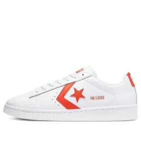 Pro Leather Low “Color Pop – Bianco e papavero brillante”