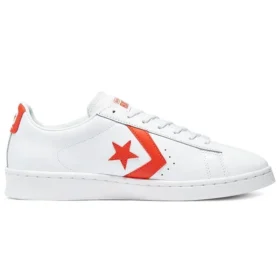 Pro Leather Low “Color Pop – Bianco e papavero brillante”