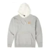 Pullover casual da uomo con cappuccio e ricamo Converse x Bugs Bunny, maniche lunghe, grigio