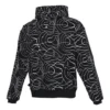 Pullover da uomo Converse Athleisure Casual Sports con stampa Splash Ink, cappuccio e fodera in pile, stampa su tutta la superficie