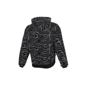 Pullover da uomo Converse Athleisure Casual Sports con stampa Splash Ink, cappuccio e fodera in pile, stampa su tutta la superficie Pullover da uomo Converse Athleisure Casual Sports con stampa Splash Ink, cappuccio e fodera in pile, stampa su tutta la superficie