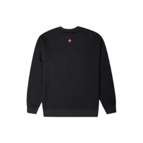 Pullover da uomo Converse serie Capodanno con tasca sul petto, fodera in pile e collo rotondo, nero scuro Pullover da uomo Converse serie Capodanno con tasca sul petto, fodera in pile e collo rotondo, nero scuro