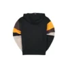 Pullover da uomo Converse x Rokit con cuciture incrociate, nero