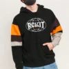 Pullover da uomo Converse x Rokit con cuciture incrociate, nero