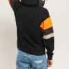 Pullover da uomo Converse x Rokit con cuciture incrociate, nero