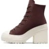 Scarpe Chuck 70 De Luxe con tacco in pelle scamosciata “Eternal Earth”