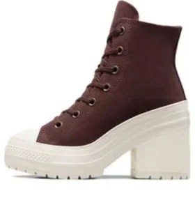 Scarpe Chuck 70 De Luxe con tacco in pelle scamosciata “Eternal Earth”