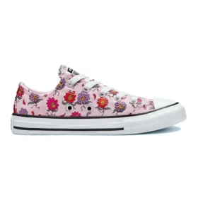 Scarpe Chuck Taylor All Star in tela K “Rosa Viola Multicolore”